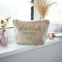 Kosmetiktasche Glücklich