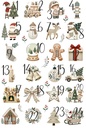 Bügelbild Adventskalender Design 2