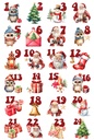 Bügelbild Adventskalender Design 3