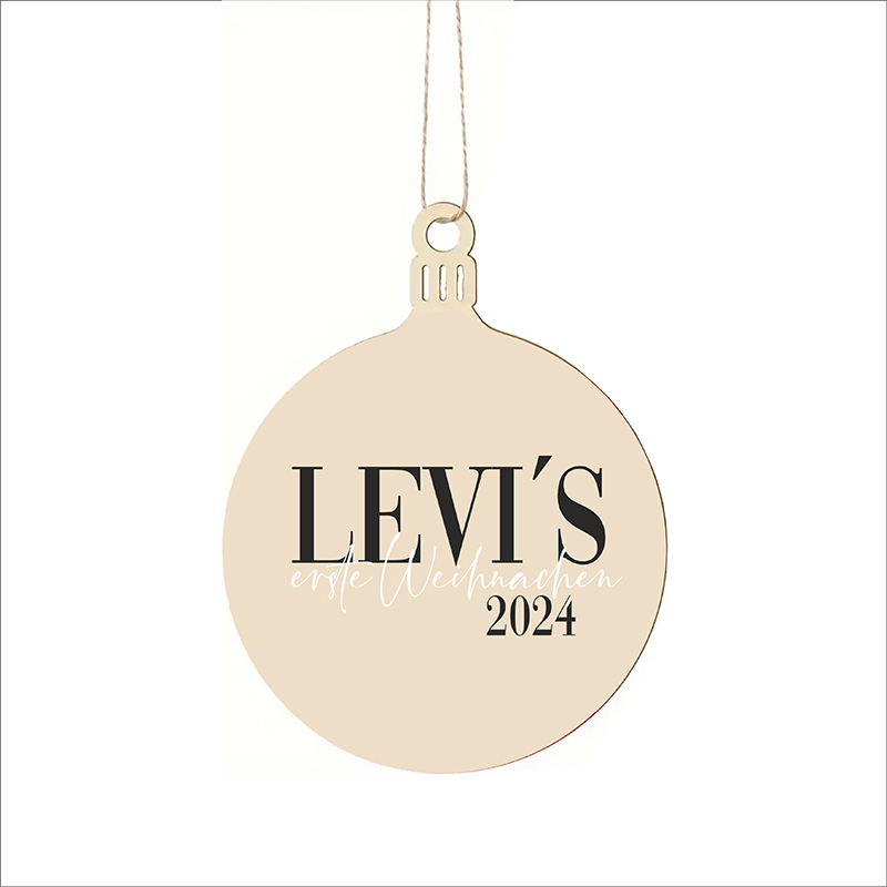 Holz Aufhänger 1. Weihnachten