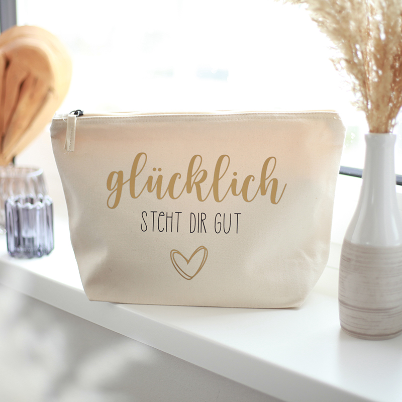 Kosmetiktasche Glücklich