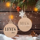 Holz Christbaumanhänger 1. Weihnachten