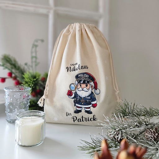 Säckchen Santa Polizei
