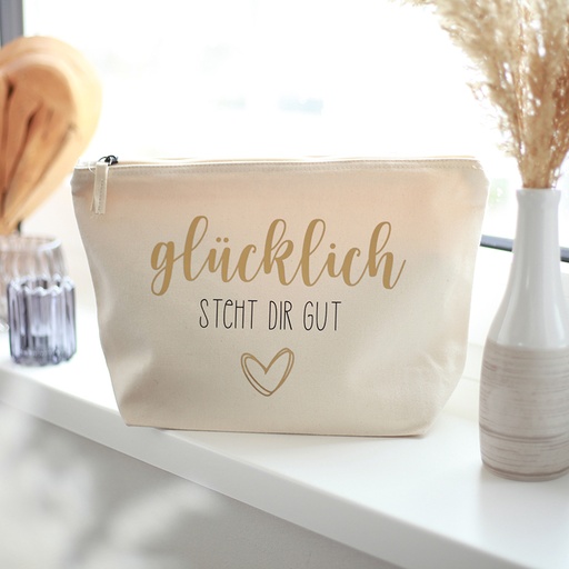 Kosmetiktasche Glücklich